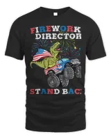 4th of July Fireworks Director T Rex Monster Truck Kids Boys