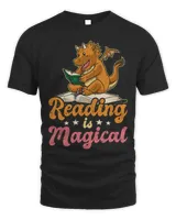Reading Book Dragon Funny Magical Reading Bookwork Humor Reader