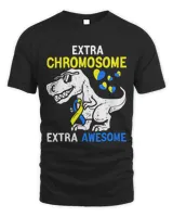 T Rex Down Syndrome Awareness Extra Chromosome Extra Awesome
