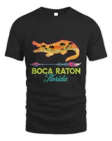Boca Raton Florida Sun Alligator Vacation Novelty Souvenir
