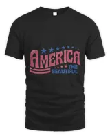 America The Beautiful Retro Vintage American 4th Of July