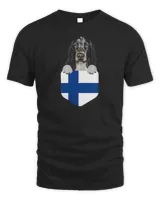 Finland Flag English Cocker Spaniel Dog In