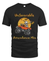 Halloween Unfavorable Attendance Mix Skeleton Monster Truck