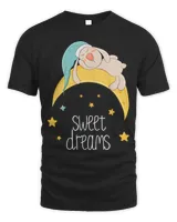 Mein Schlafshirt Süße Träume Sleeping Rabbit on Moon