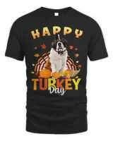 Dog Saint Bernard Happy Turkey Day Saint Bernard Thanksgiving Day Tees Holiday
