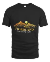 Fiordland National Park Mountains Sun New Zealand Souvenir