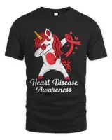 Go red dabbing unicorn Wear Red For Heart Disease Awareness