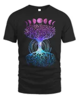 Phases of the Moon Colorful Vibe Tree of Life