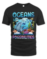 Book Reading Oceans Of Possibilities Summer Reading Librarian Shirt