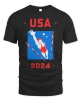 Swimming Pool USA 2024 Summer Games Shirt American Sport 2024 Swimming