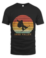 Retro Sunset Snowboarding for Snowboarder Deer Valley Utah
