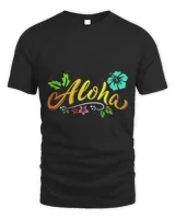 Aloha Hawaiian Islands Hawaii Surf Funny Flower Aloha Lover