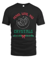Peace Love and Crystals New Age Witchy Christmas Holidays