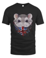 Hamsters grey dwarf hamster in flag of usa bandana