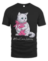 BC National Breast Cancer Awareness Month Pink Ribbon Cute Cat Cancer
