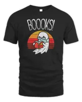 Books Ghost Reading Face Mask Halloween Q