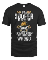 Roofer Funny Retro Roofing Roof Equipment Job Repair3