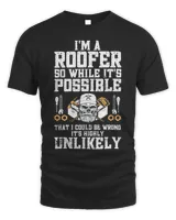 Roofer Funny Retro Roofing Roof Equipment Job Repair632