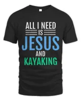 Jesus and Kayaking Christian Kayak Funny Catholic