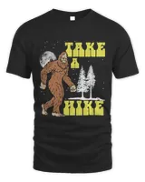 Take a Hike Bigfoot Night Funny Hiking Sasquatch Vintage