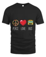 School Bus Driver Love Peace Bus Driver Driving Bus