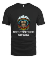 Astronauts Apes Together Strong To the Moon Retro Astronaut Stocks 1