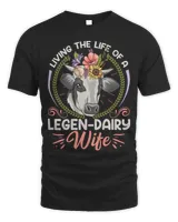 Funny Cow Womens Dairy Cow Farming Pun for a Wife of a Dairy Farmer
