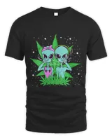 Aliens UFO Alien Cannabis 420 Weed Marijuana THC Stoner