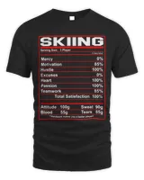 Funny Skiing Nutrition Facts Alpine Slalom Skier