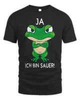 Frogs Ich Bin Sauer Ja Cool Funny Frog Saying Comic Statement