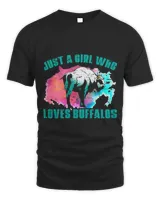 Buffalo Bison Funny Buffalo Just A Girl Who Loves Buffalos