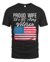 Womens Proud Wife Of A US Army Veteran Married A Hero 1
