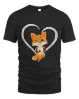 Fox Lover Nature Forest Animal Lover Heart Love Cute Wildlife Fox