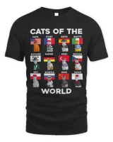 Cat Paws of the World Cat Cute Global Kitty Lover