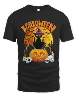 Black Cat Paws Halloween Ghost Lover Shirt Black Cat Spooky Season 89
