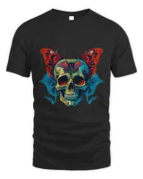 Dark Art as Macabre Imagery Gothic Visual Butterfly Skull