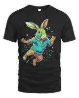 Dancing Rabbit Sweet Bunny Lover Funny Rabbit Graphic