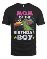 Mom Of The Birthday Boy Women Video Game Dino TRex Bday Tee