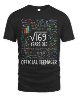 Square Root Of 169 13 Years Old Official Teenager Birthday