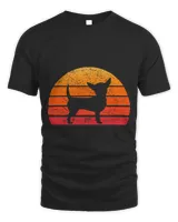 Chihuahua T Shirt Retro Dog Distressed Sun