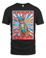 Funny Chihuahua Luchador Wrestling Poster Lucha Dog Lover
