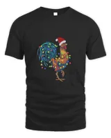 Funny Rooster Chicken Christmas Lights V Farmer V V V