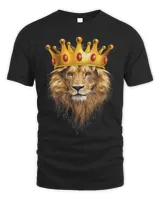 Lion Gift King Lion Head With Golden Crown King of Animals