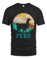 Llama Lover Peru Llama Alpaca Peruvian Roots Pride Vintage Peru