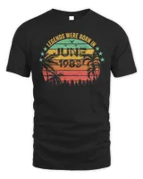 39 Year Old Awesome Since June 1983 39th Birthday Vintage T-Shirt