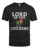 Chicken Lover Mens Lord of the Chickens Chicken Keeper Hobby Chicken
