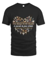 the road to my heart is paved in dog paw prints Classic T Shirt