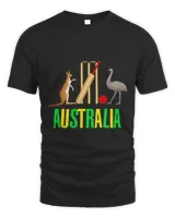Kangaroo Gift Cricket Fan Australian Cricket Symbol Kangaroo Emu Graphic