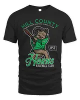 Baseball Gift Hill County Horns Retro Minor League Baseball Team
