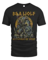 Viking T Shirt For men - Beawulf In A World Of Sheep